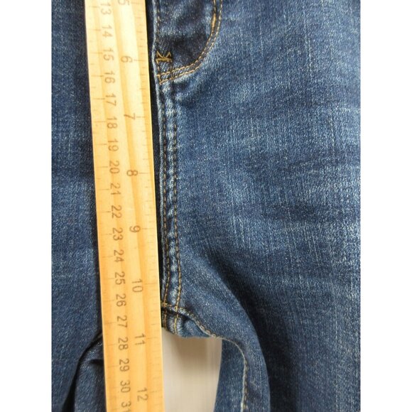 Judy Jeans 7 Blue Capri Fit Denim Grunge Distressed Pants Juniors - Picture 5 of 13